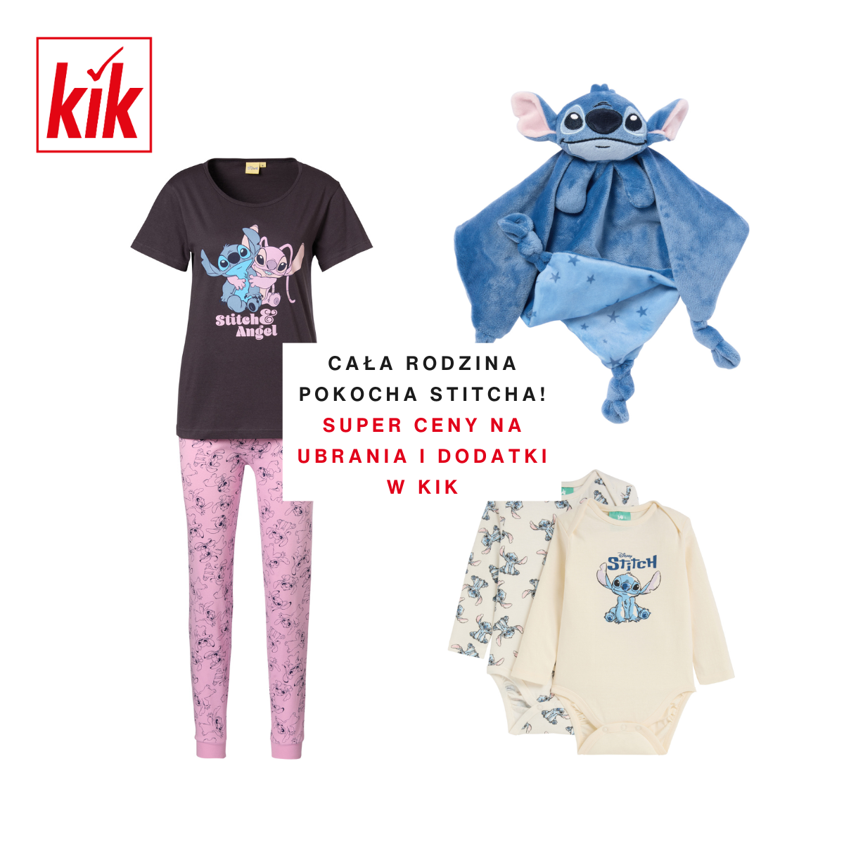Cała rodzina pokocha Stitcha! Super ceny na ubrania i dodatki w KiK!
