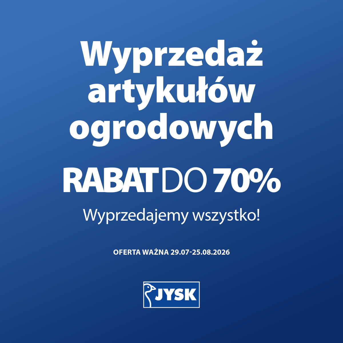 Wielka wyprzedaż ogrodu w JYSK właśnie ruszyła!