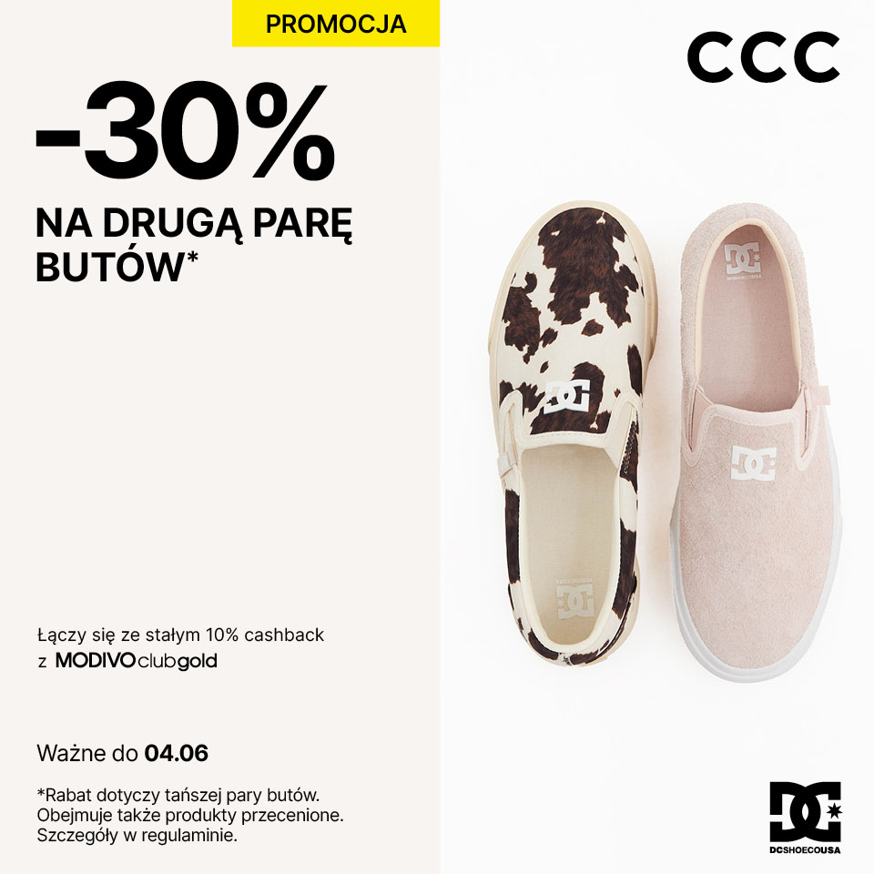 Teraz w CCC -30% na drugą parę butów!