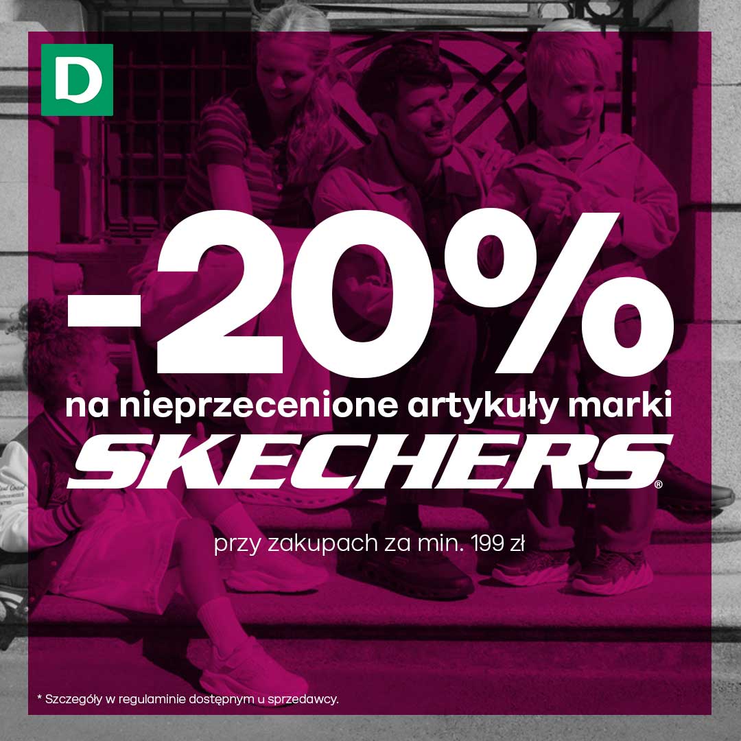 Rabat 20% na artykuły marki Skechers w Deichmann!