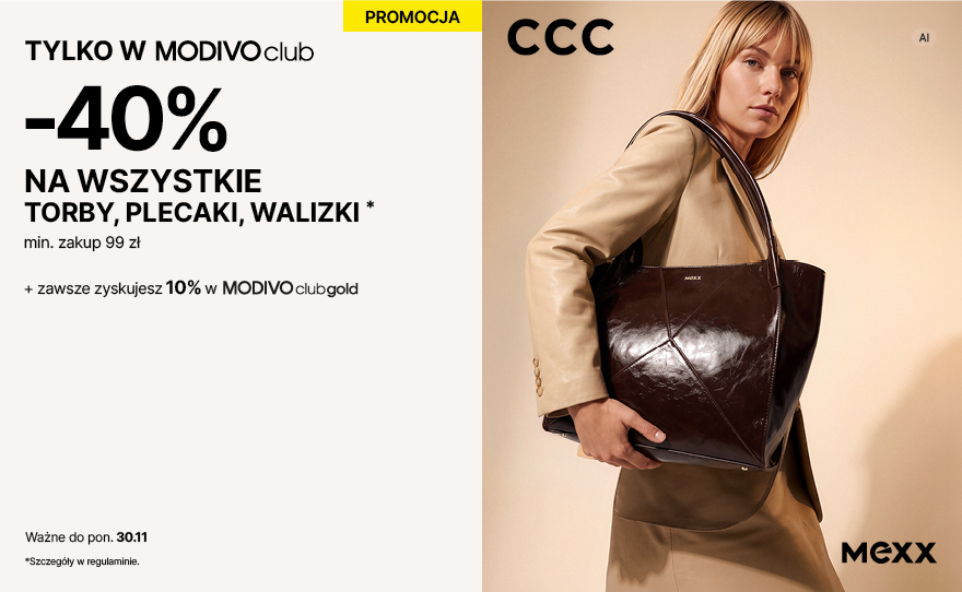 W CCC -40% na wszystkie torby, plecaki i walizki!