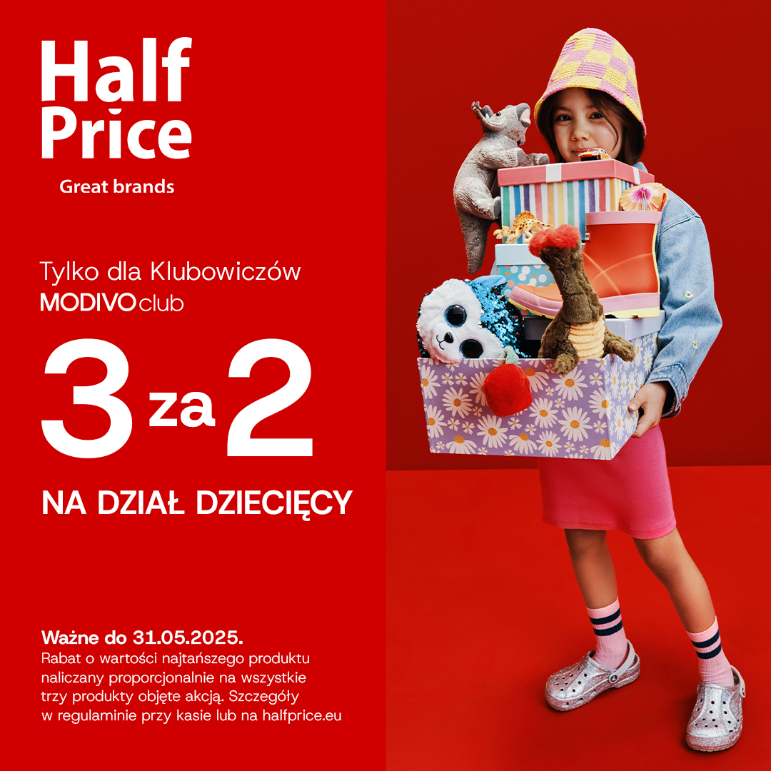 Prezent, ubranie, zabawka? Weź 3, zapłać za 2!