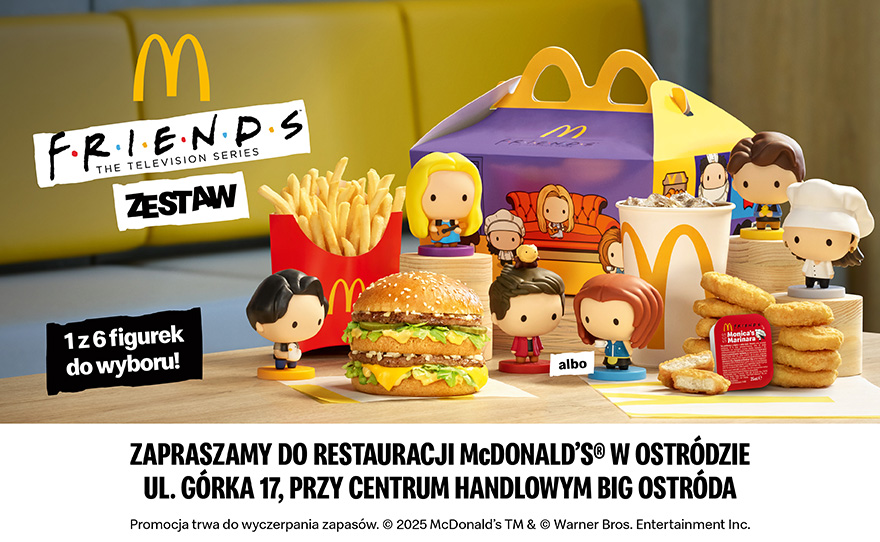 Zgarnij 1 z 6 figurek Friends w McDonald’s!