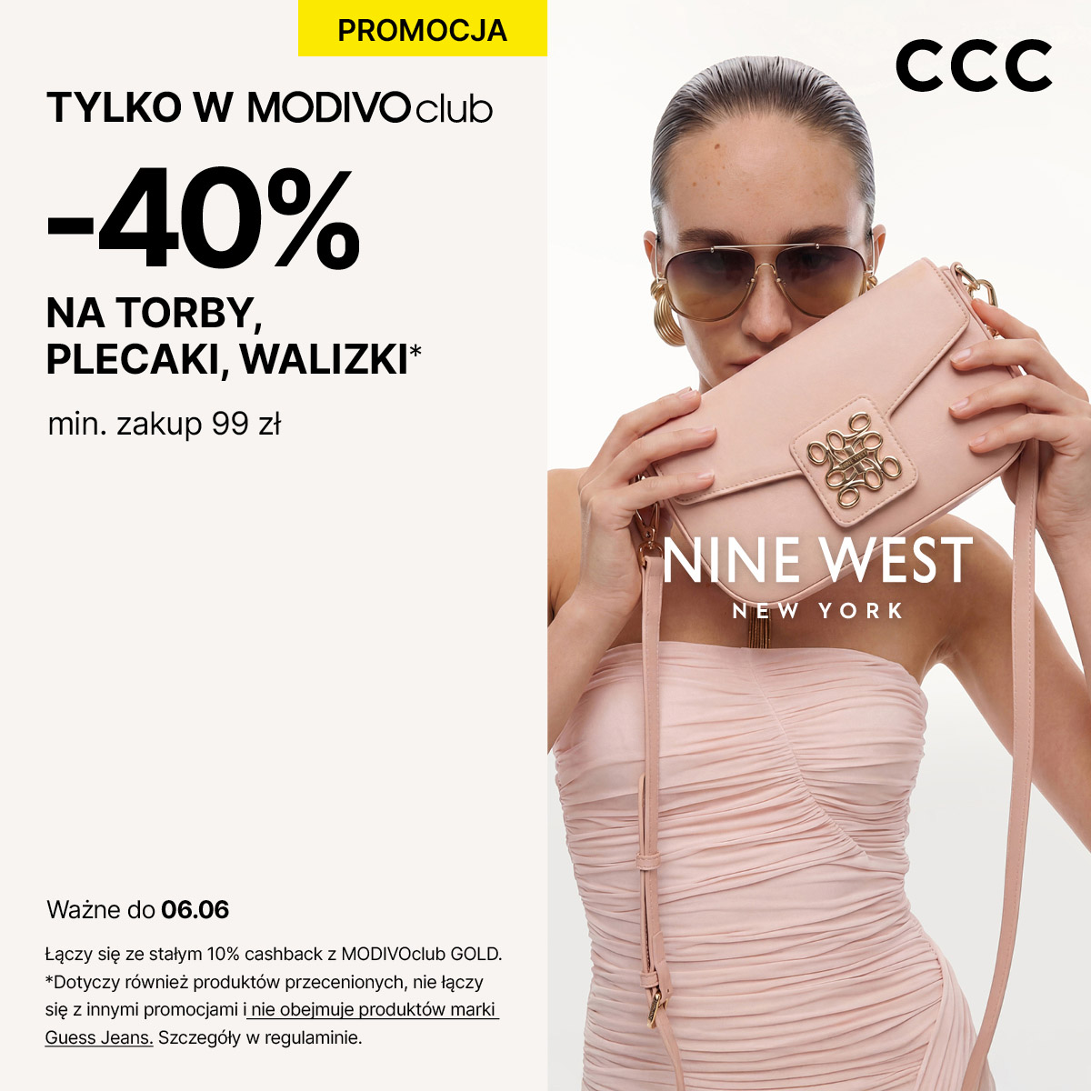 Klubowiczu MODIVOclub! Torby, plecaki i walizki aż 40% taniej w ccc!