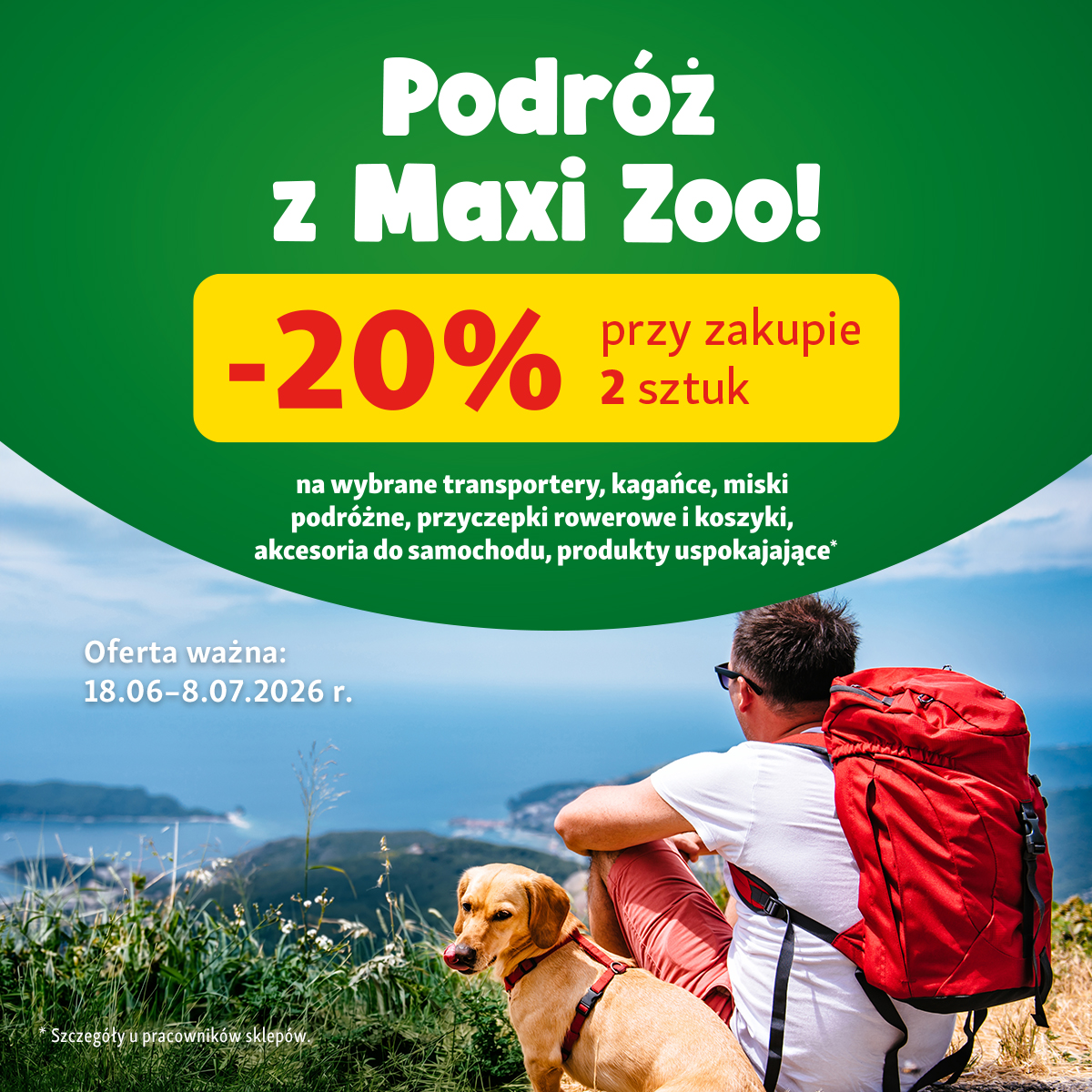 -20% na akcesoria podróżne w Maxi Zoo!