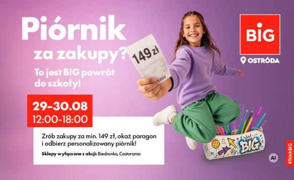 Get your personalized pencil case at BIG Ostróda!