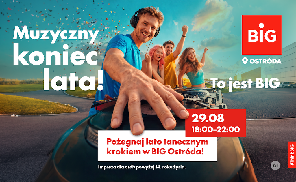 Darmowy DJ set na koniec lata w BIG Ostróda!