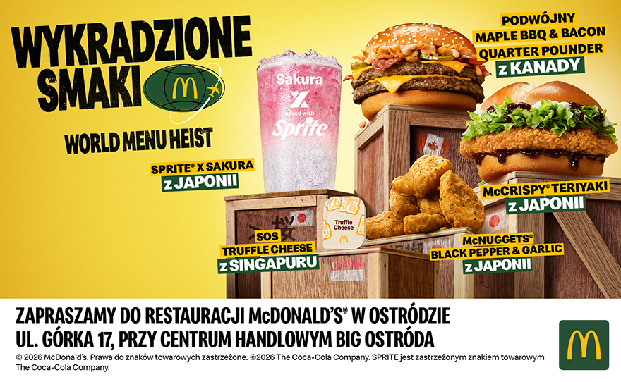 World Menu Heist: wykradzione smaki McDonald’s® z całego świata są już w Polsce.